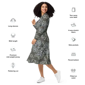 Long Sleeve Midi Dress (Her/Muliebris)(Grail Night Hoard Virtus 8.2) RJSTHS2022 RJS