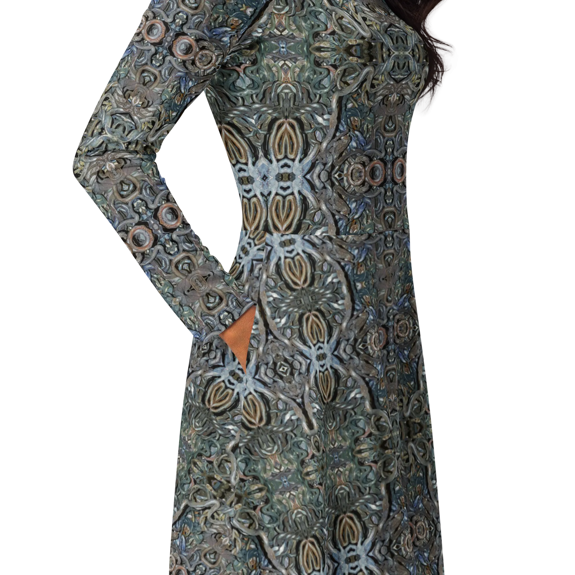 Long Sleeve Midi Dress (Her/Muliebris)(Grail Night Hoard Virtus 8.8) RJSTHS2022 RJS