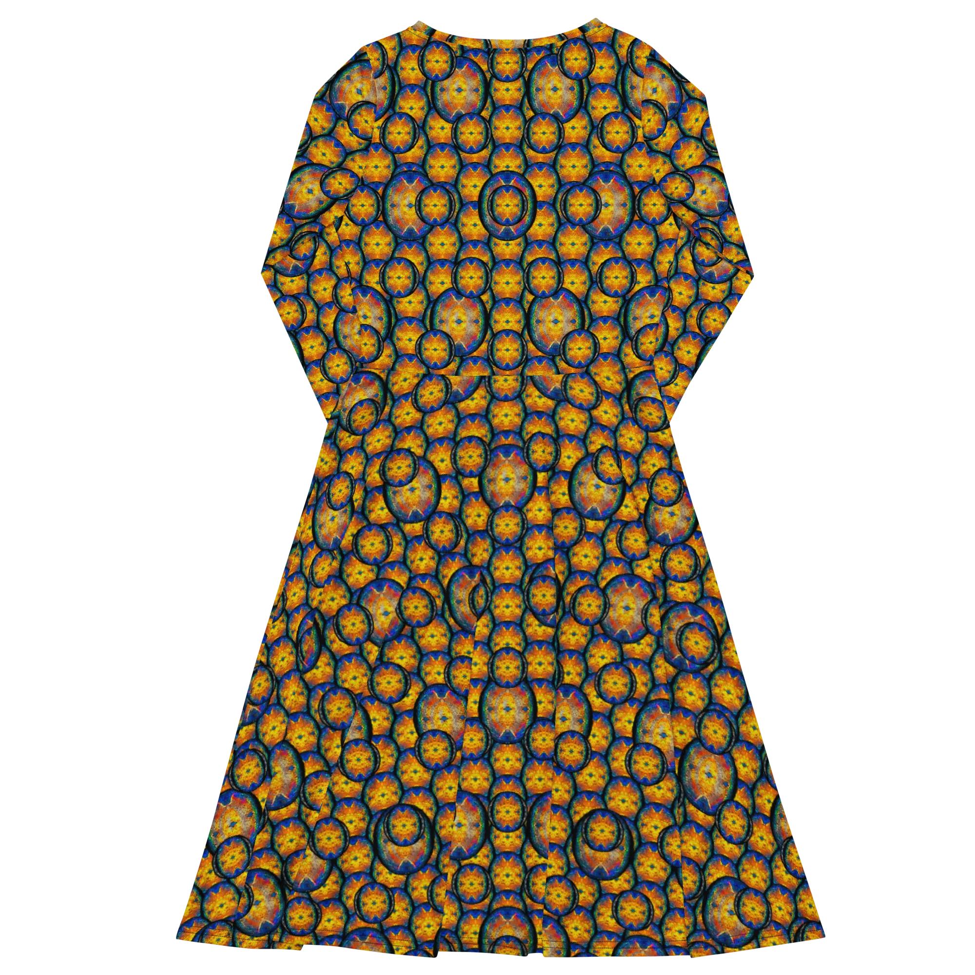 Long Sleeve Midi Dress (Her/Muliebris)(Opal Skies Cantus Primus) RJSTHw2025 RJS