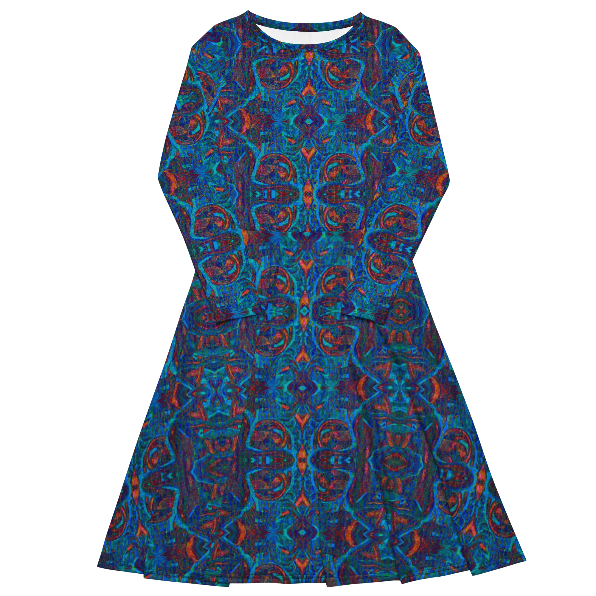 Long Sleeve Midi Dress (Her/Muliebris)(Pure Candy GNHV8.2.1 Blue Logo@Alchemic) RJSTHS2022 RJS