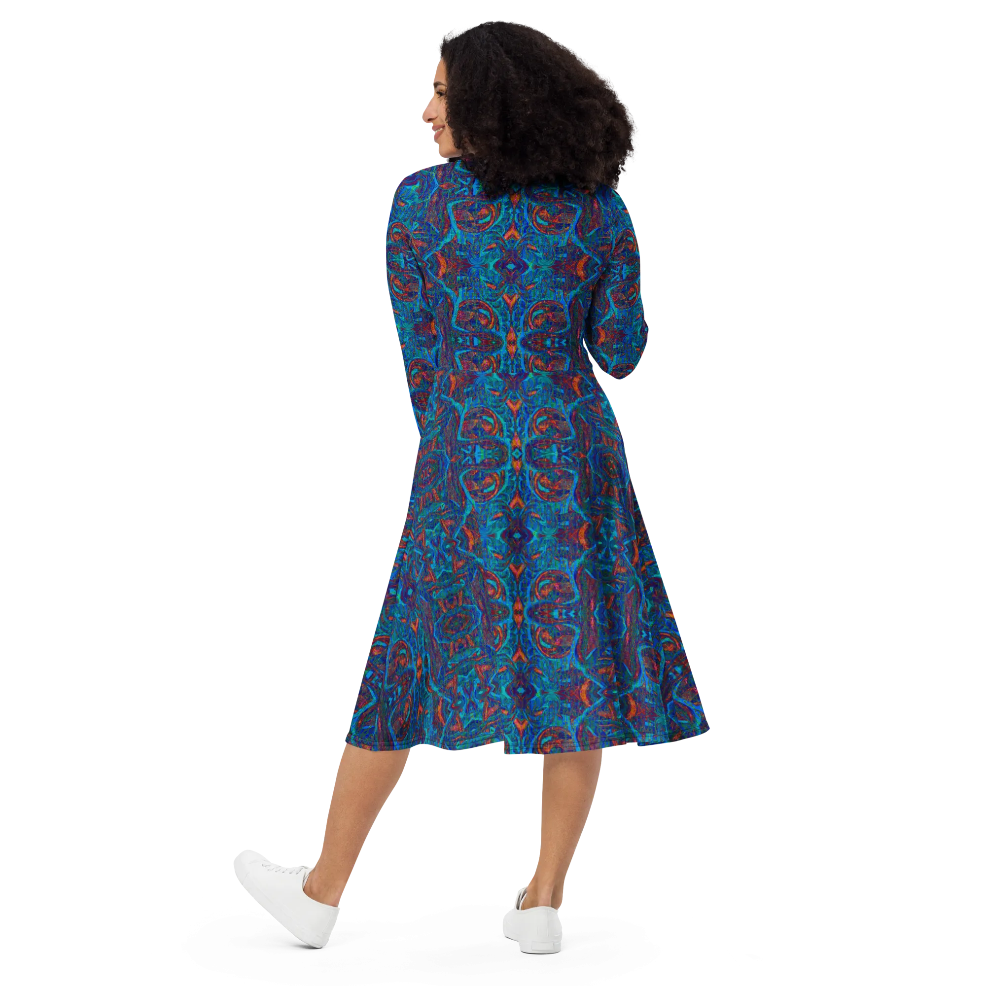 Long Sleeve Midi Dress (Her/Muliebris)(Pure Candy GNHV8.2.1 Blue Logo@Alchemic) RJSTHS2022 RJS
