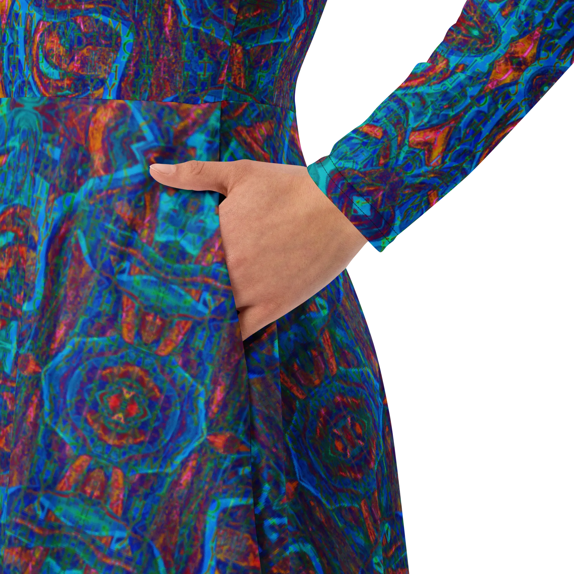 Long Sleeve Midi Dress (Her/Muliebris)(Pure Candy GNHV8.2.1 Blue Logo@Alchemic) RJSTHS2022 RJS