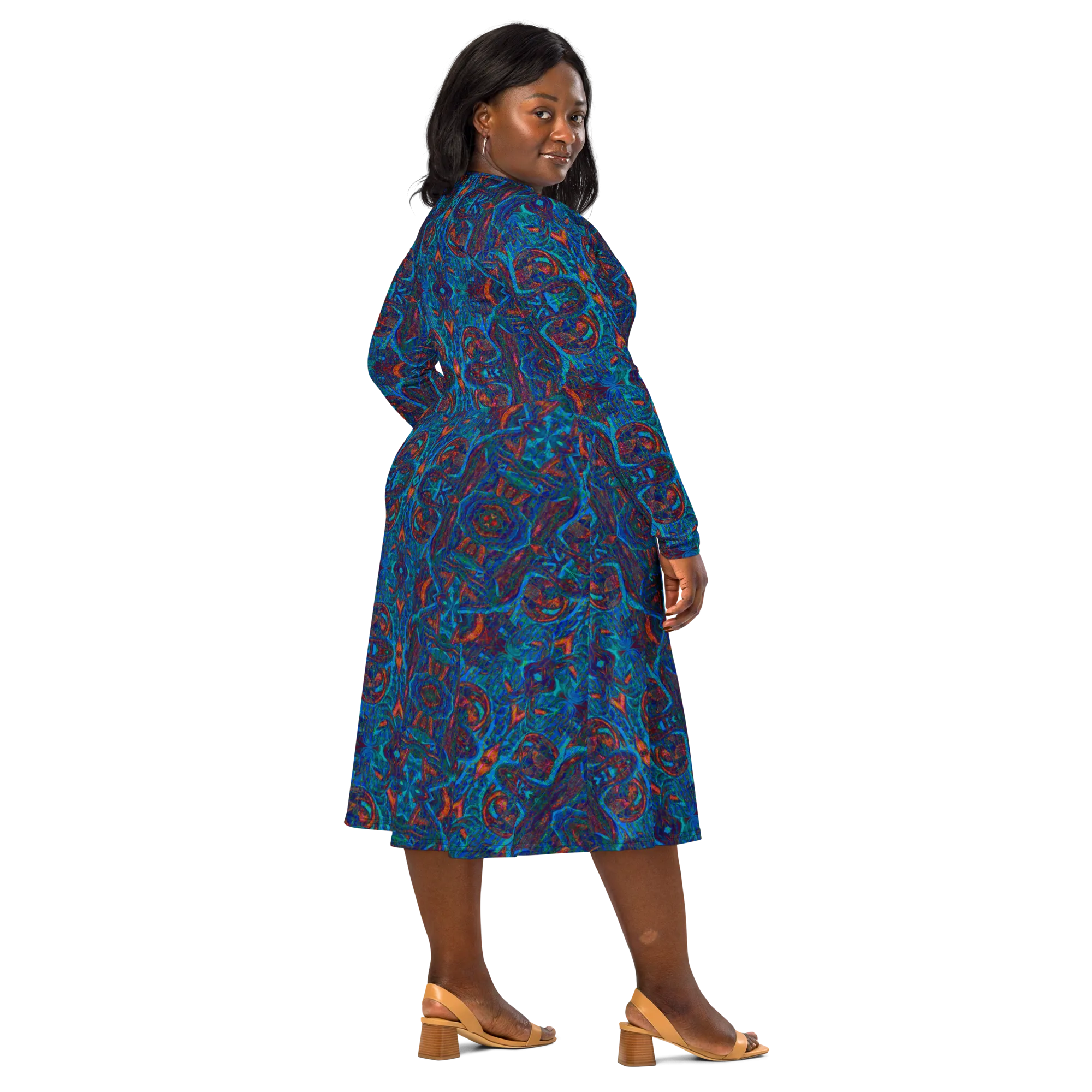 Long Sleeve Midi Dress (Her/Muliebris)(Pure Candy GNHV8.2.1 Blue Logo@Alchemic) RJSTHS2022 RJS
