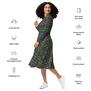 Long Sleeve Midi Dress (Her/Muliebris)(Pure Candy RJSTH@Alchemic) RJSTHS2022 RJS