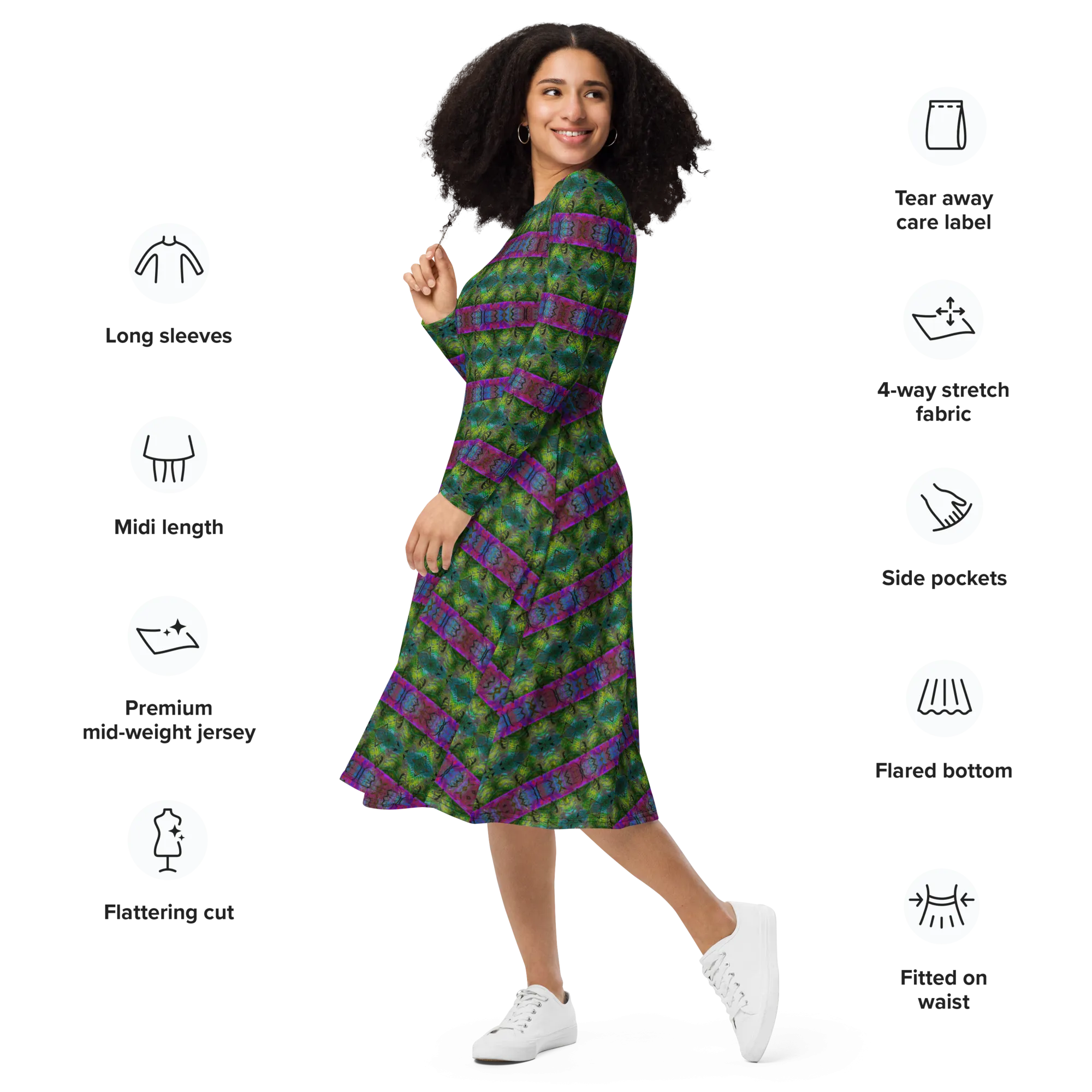 Long Sleeve Midi Dress (Her/Muliebris)(Pure Candy RJSTH@Alchemic) RJSTHS2022 RJS