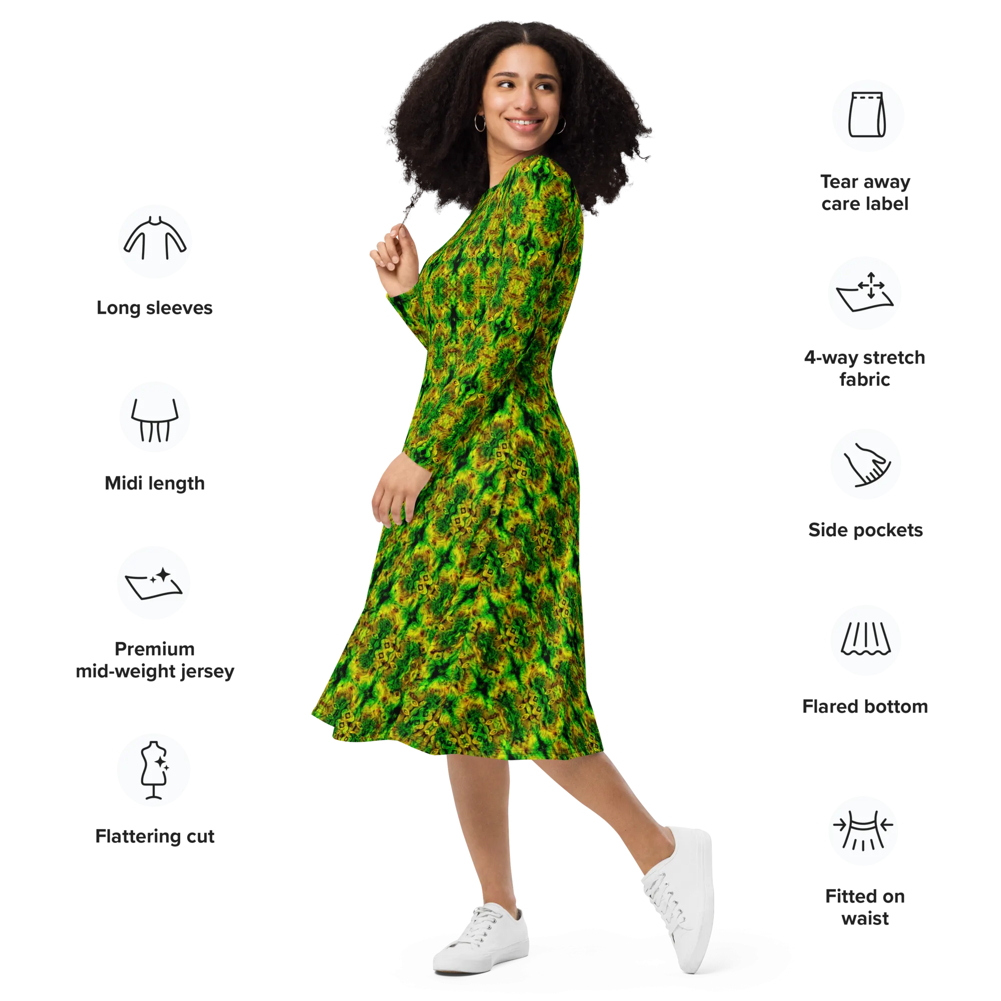 Long Sleeve Midi Dress (Her/Muliebris)(Pure Candy RJSTH@Alchemic) RJSTHS2022 RJS