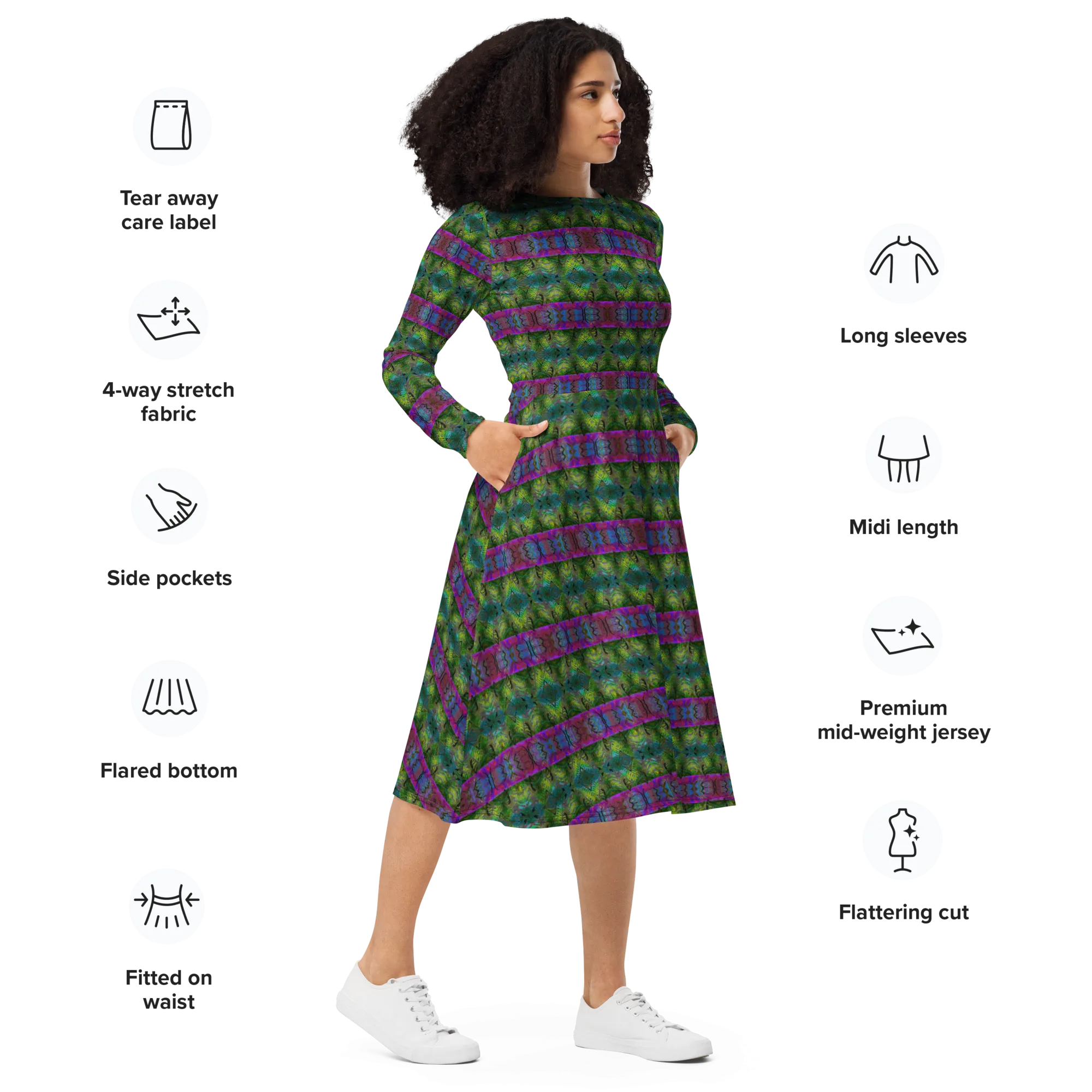 Long Sleeve Midi Dress (Her/Muliebris)(Pure Candy RJSTH@Alchemic) RJSTHS2022 RJS