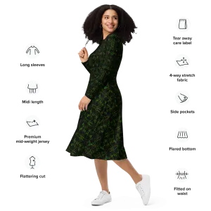 Long Sleeve Midi Dress (Her/Muliebris)(Pure Candy RJSTH@Alchemic) RJSTHS2022 RJS