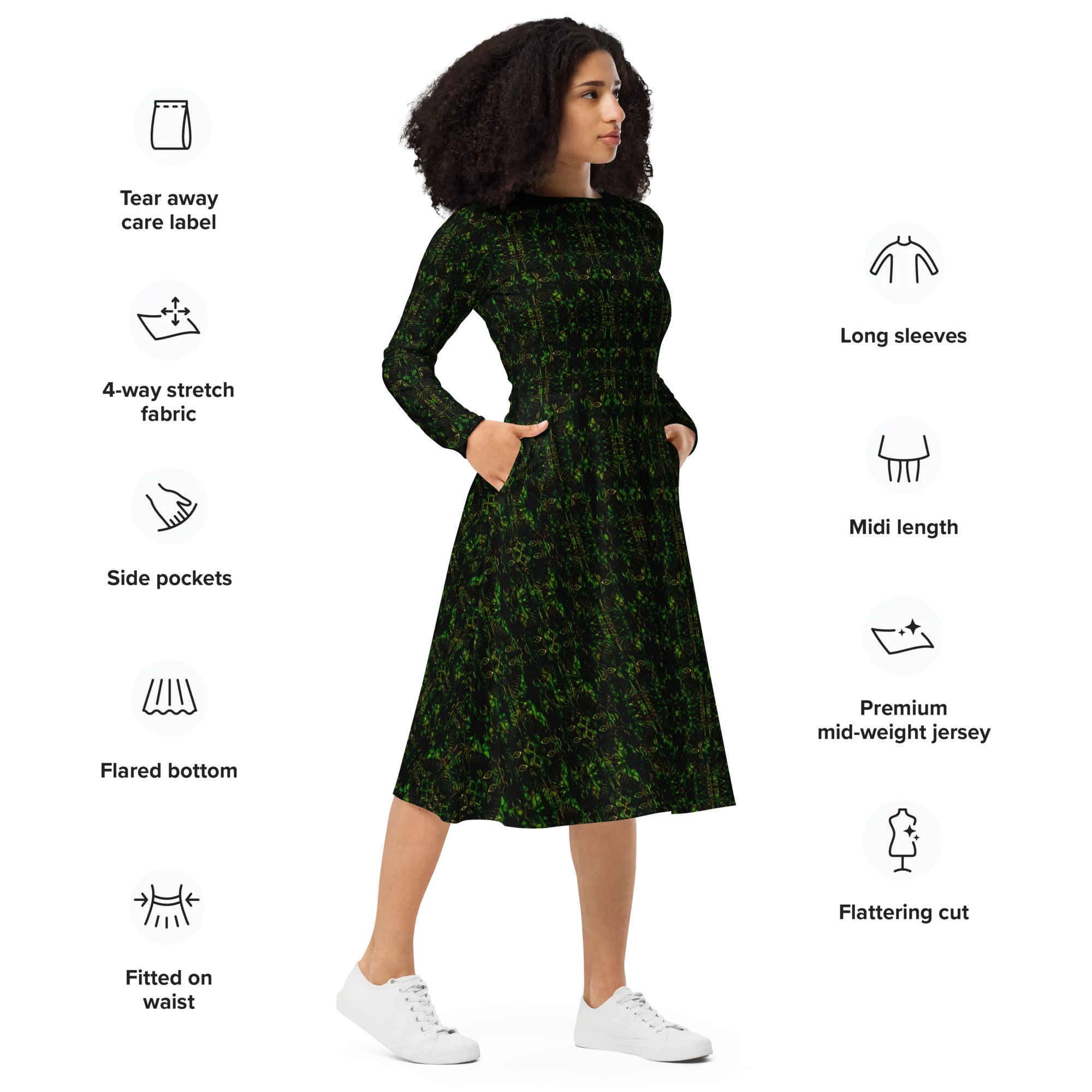Long Sleeve Midi Dress (Her/Muliebris)(Pure Candy RJSTH@Alchemic) RJSTHS2022 RJS