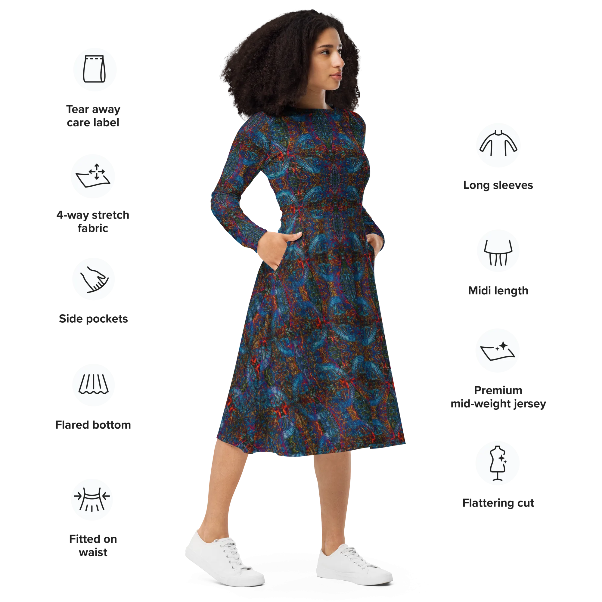 Long Sleeve Midi Dress (Her/Muliebris)(Pure Candy RJSTH@Alchemic) RJSTHS2022 RJS