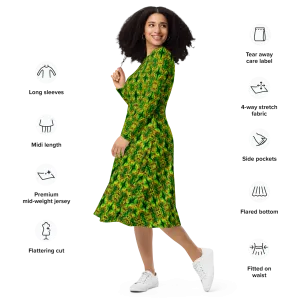 Long Sleeve Midi Dress (Her/Muliebris)(Pure Candy RJSTH@Alchemic) RJSTHS2022 RJS