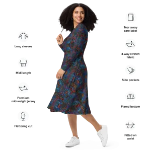 Long Sleeve Midi Dress (Her/Muliebris)(Pure Candy RJSTH@Alchemic) RJSTHS2022 RJS
