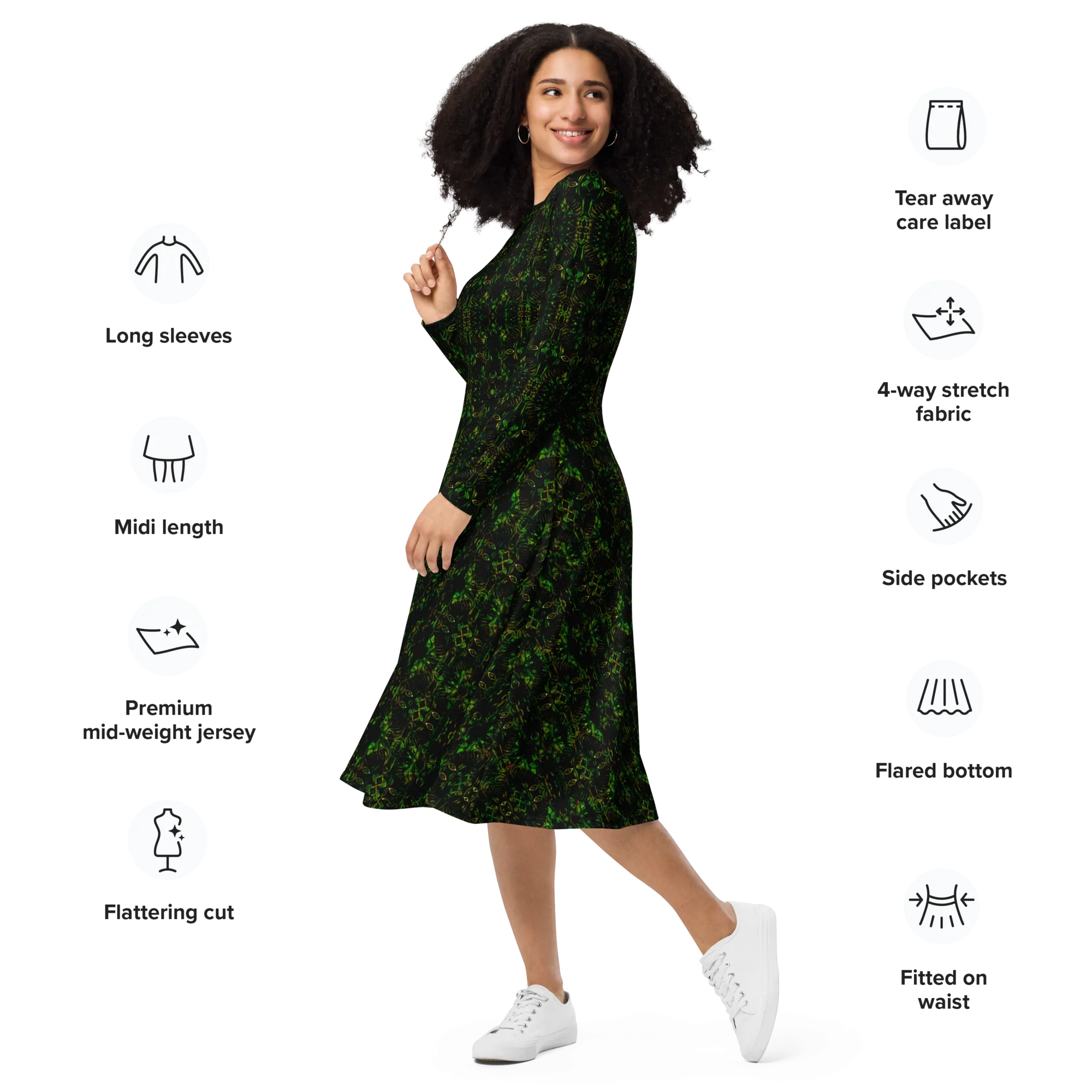 Long Sleeve Midi Dress (Her/Muliebris)(Pure Candy RJSTH@Alchemic) RJSTHS2022 RJS