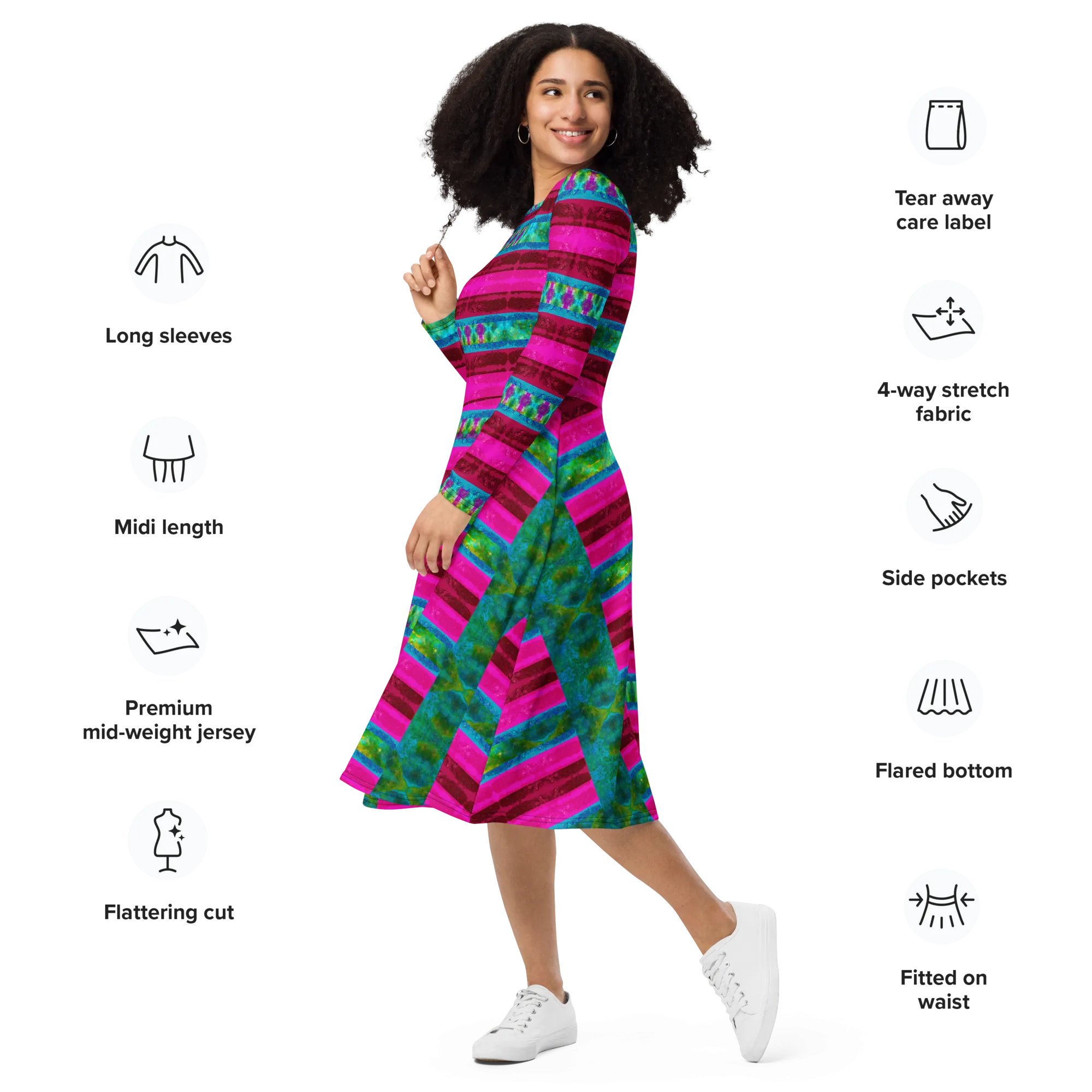 Long Sleeve Midi Dress (Her/Muliebris)(Rind#11 Rind Link) RJSTH@Fabric#11 RJSTHS2022 RJS