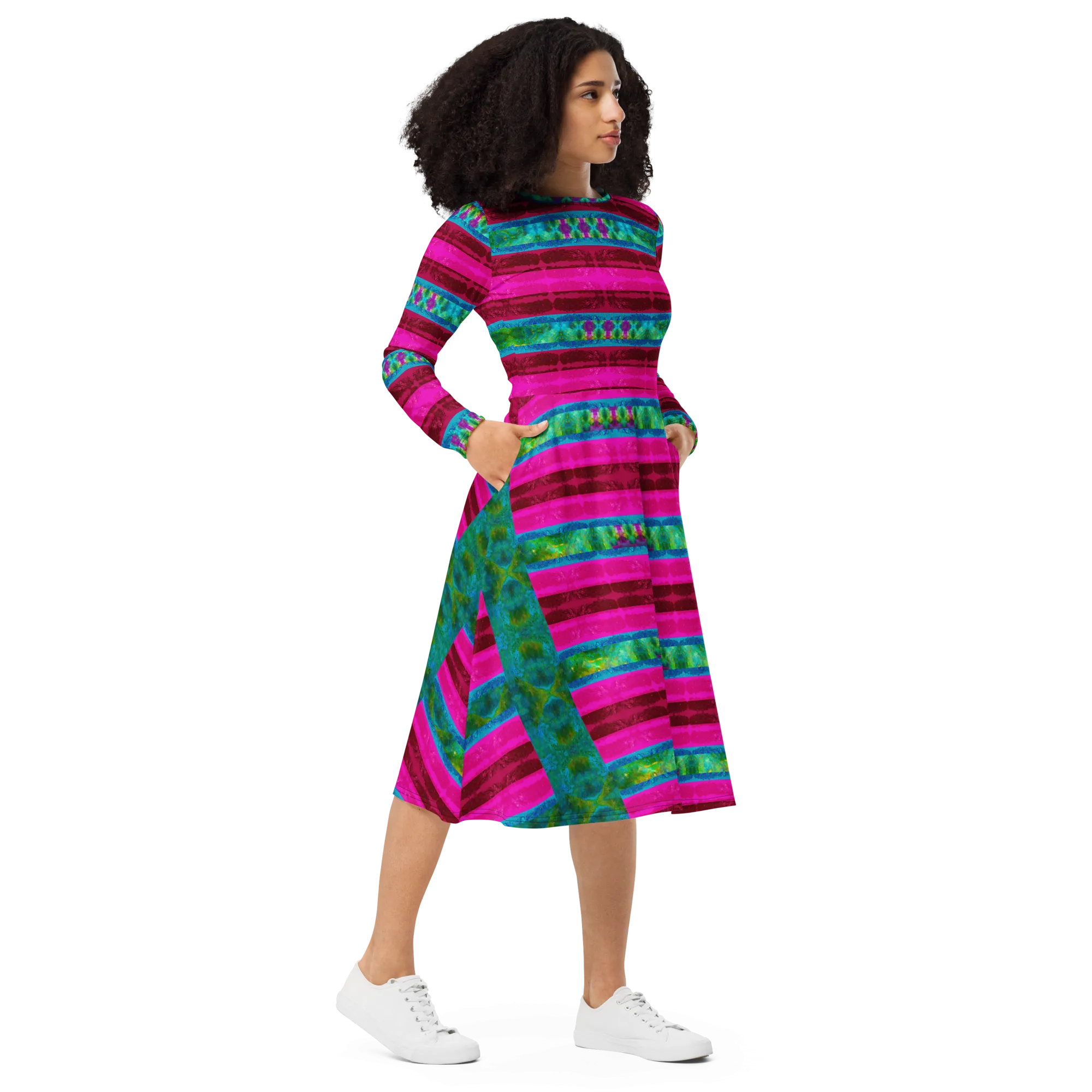 Long Sleeve Midi Dress (Her/Muliebris)(Rind#11 Rind Link) RJSTH@Fabric#11 RJSTHS2022 RJS