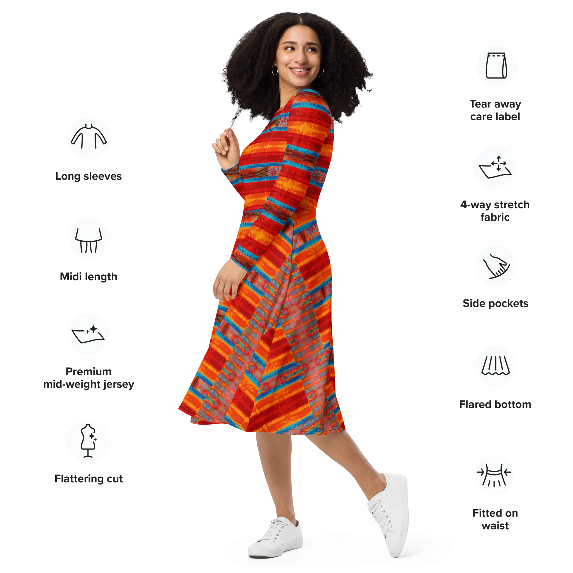 Long Sleeve Midi Dress (Her/Muliebris)(Rind#12 Rind Link) RJSTH@Fabric12 RJSTHS2022 RJS