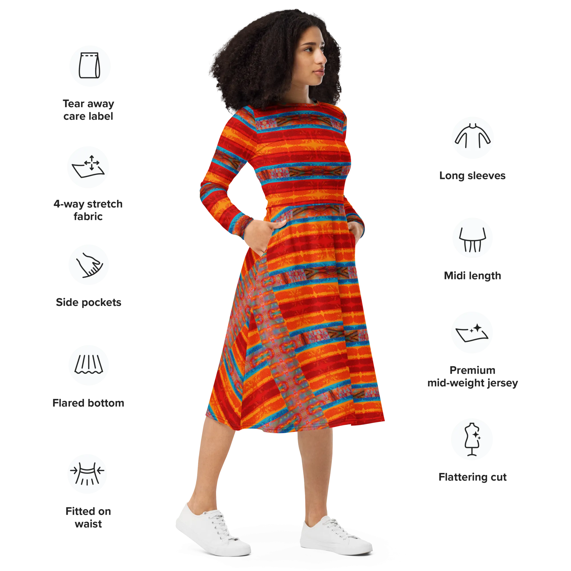 Long Sleeve Midi Dress (Her/Muliebris)(Rind#12 Rind Link) RJSTH@Fabric12 RJSTHS2022 RJS