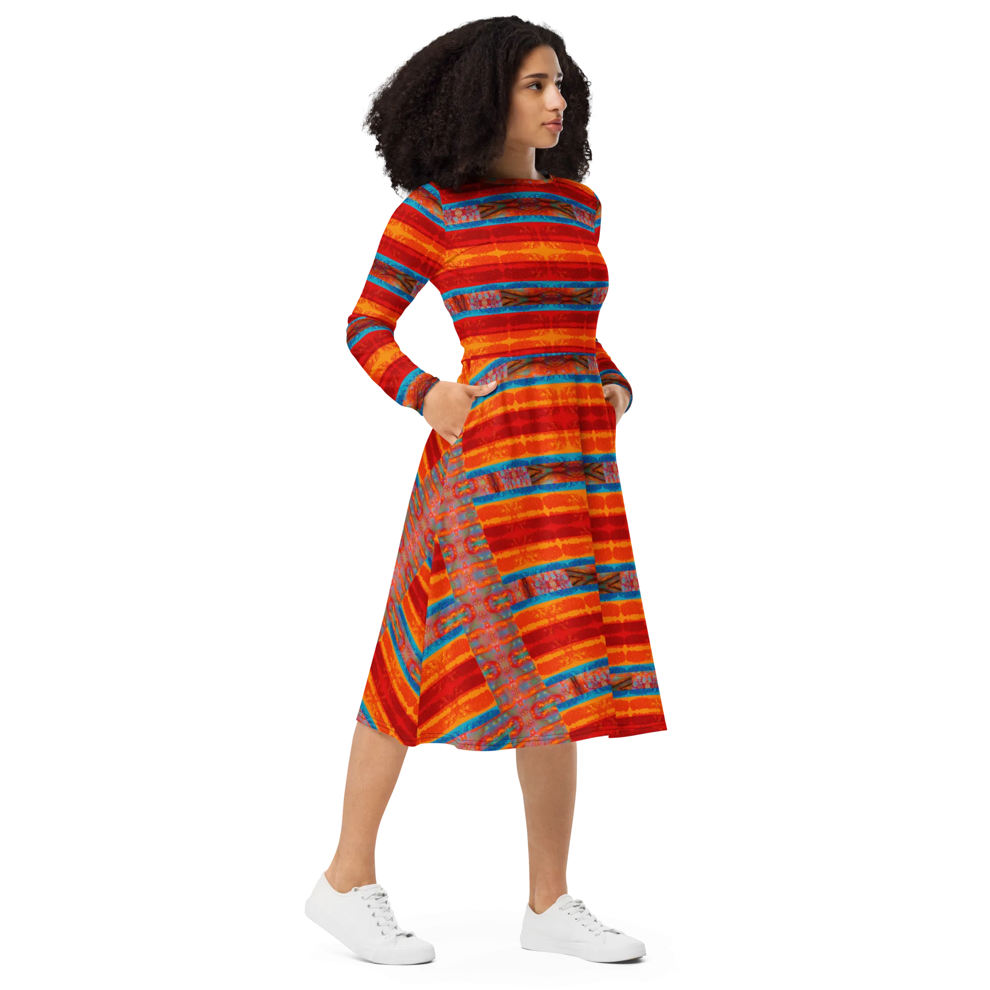 Long Sleeve Midi Dress (Her/Muliebris)(Rind#12 Rind Link) RJSTH@Fabric12 RJSTHS2022 RJS