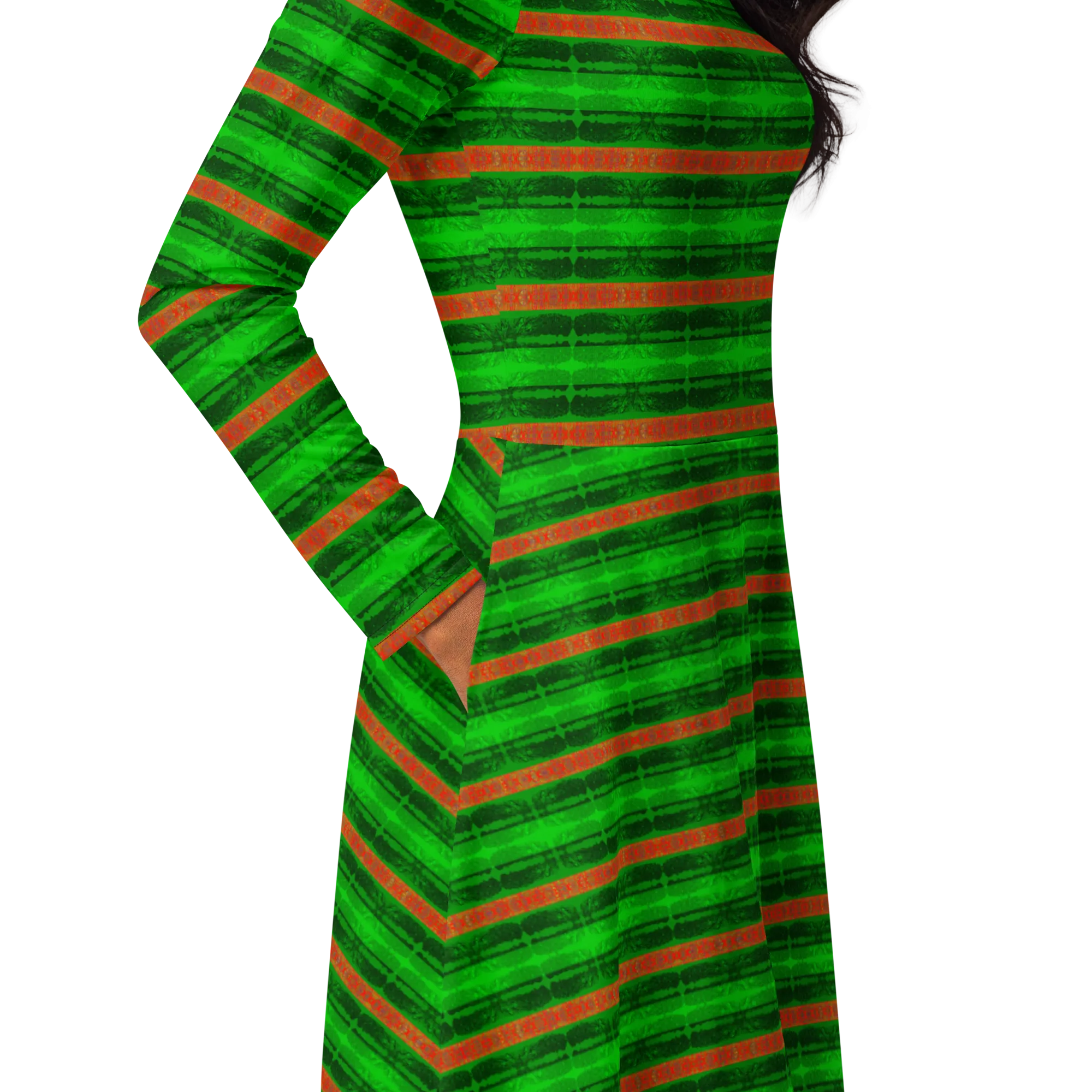 Long Sleeve Midi Dress (Her/Muliebris)(Rind#3 Rind Link) RJSTH@Fabric#3 RJTHS2022 RJS