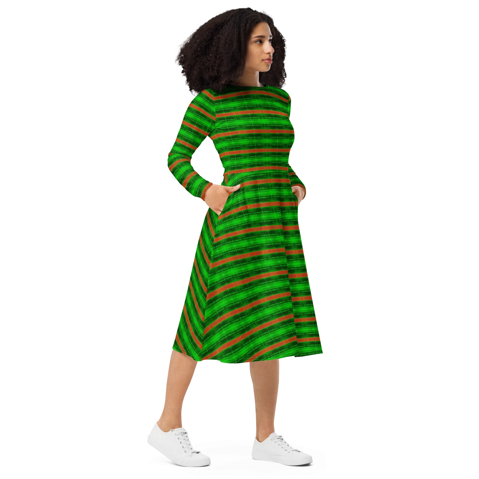 Long Sleeve Midi Dress (Her/Muliebris)(Rind#3 Rind Link) RJSTH@Fabric#3 RJTHS2022 RJS