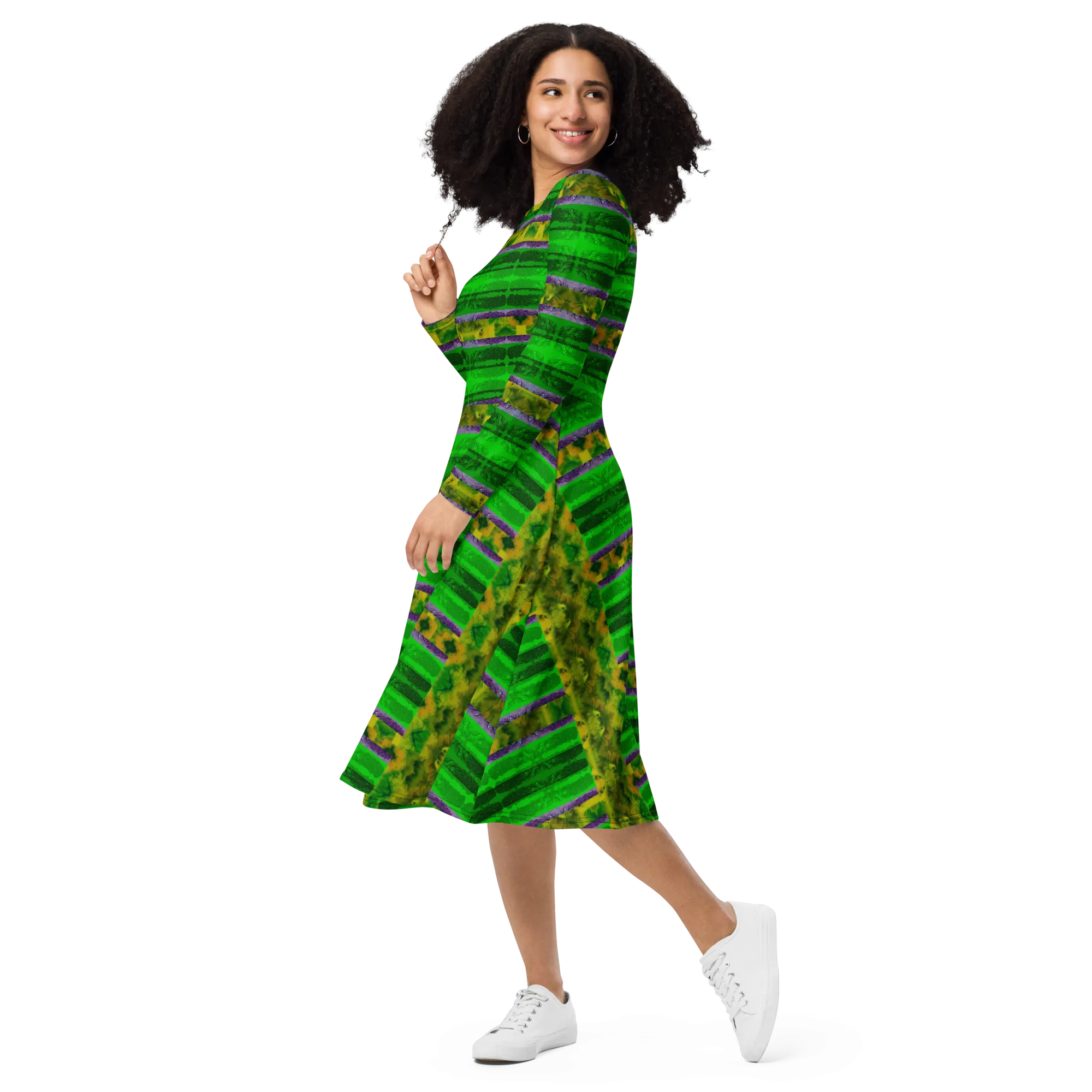 Long Sleeve Midi Dress (Her/Muliebris)(Rind#5 Rind Link) RJSTH@Fabric#5 RJSTHS2022 RJS