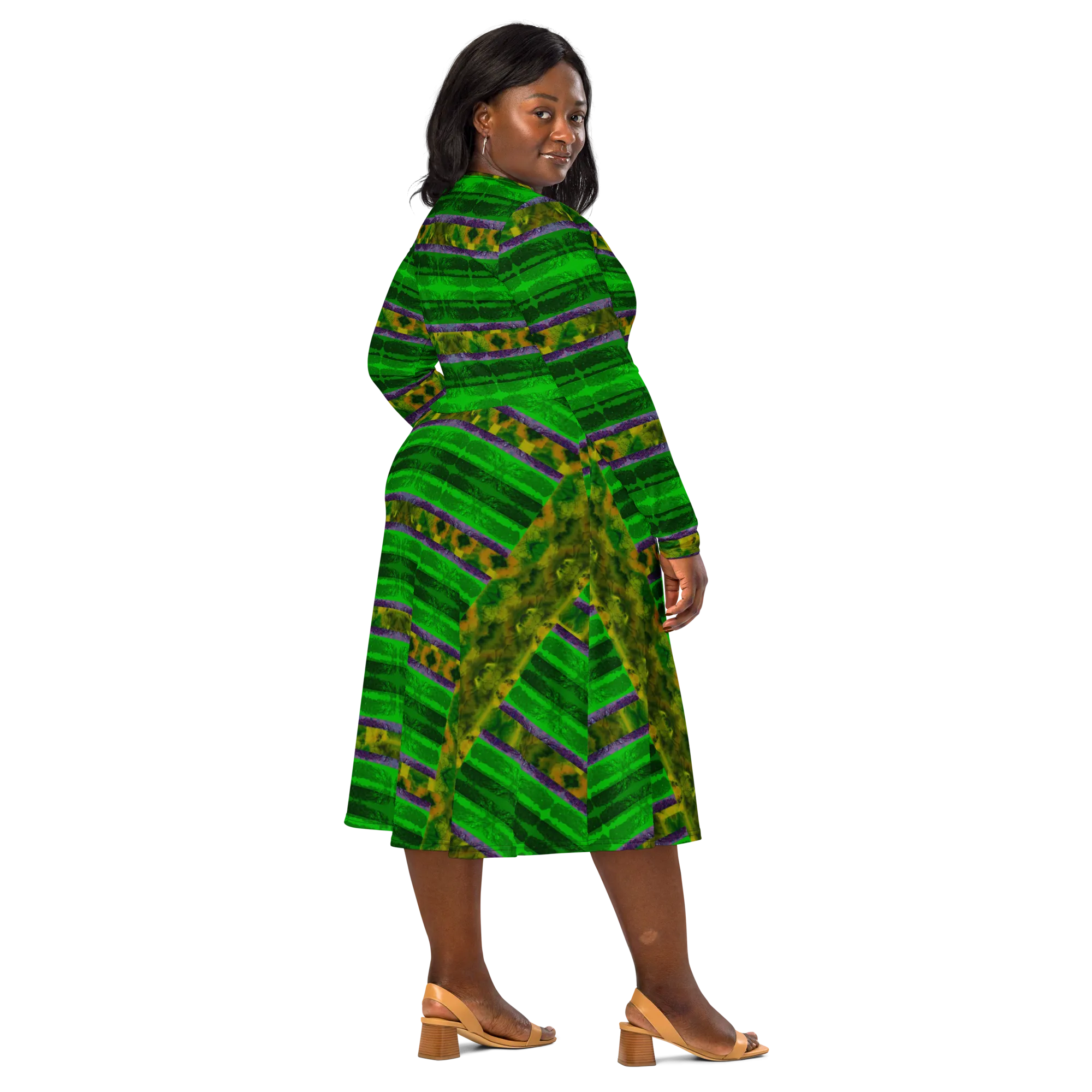 Long Sleeve Midi Dress (Her/Muliebris)(Rind#5 Rind Link) RJSTH@Fabric#5 RJSTHS2022 RJS