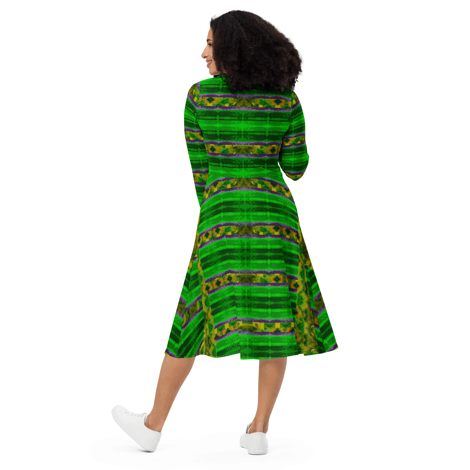 Long Sleeve Midi Dress (Her/Muliebris)(Rind#5 Rind Link) RJSTH@Fabric#5 RJSTHS2022 RJS