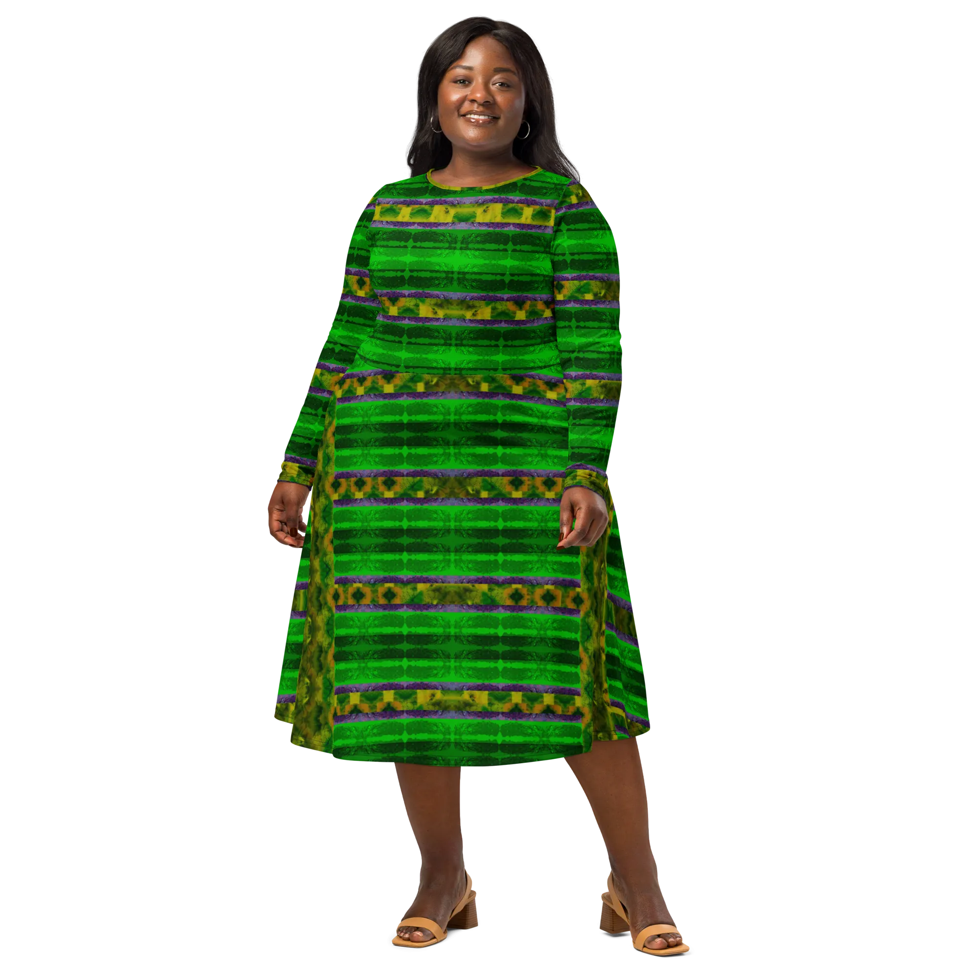 Long Sleeve Midi Dress (Her/Muliebris)(Rind#5 Rind Link) RJSTH@Fabric#5 RJSTHS2022 RJS