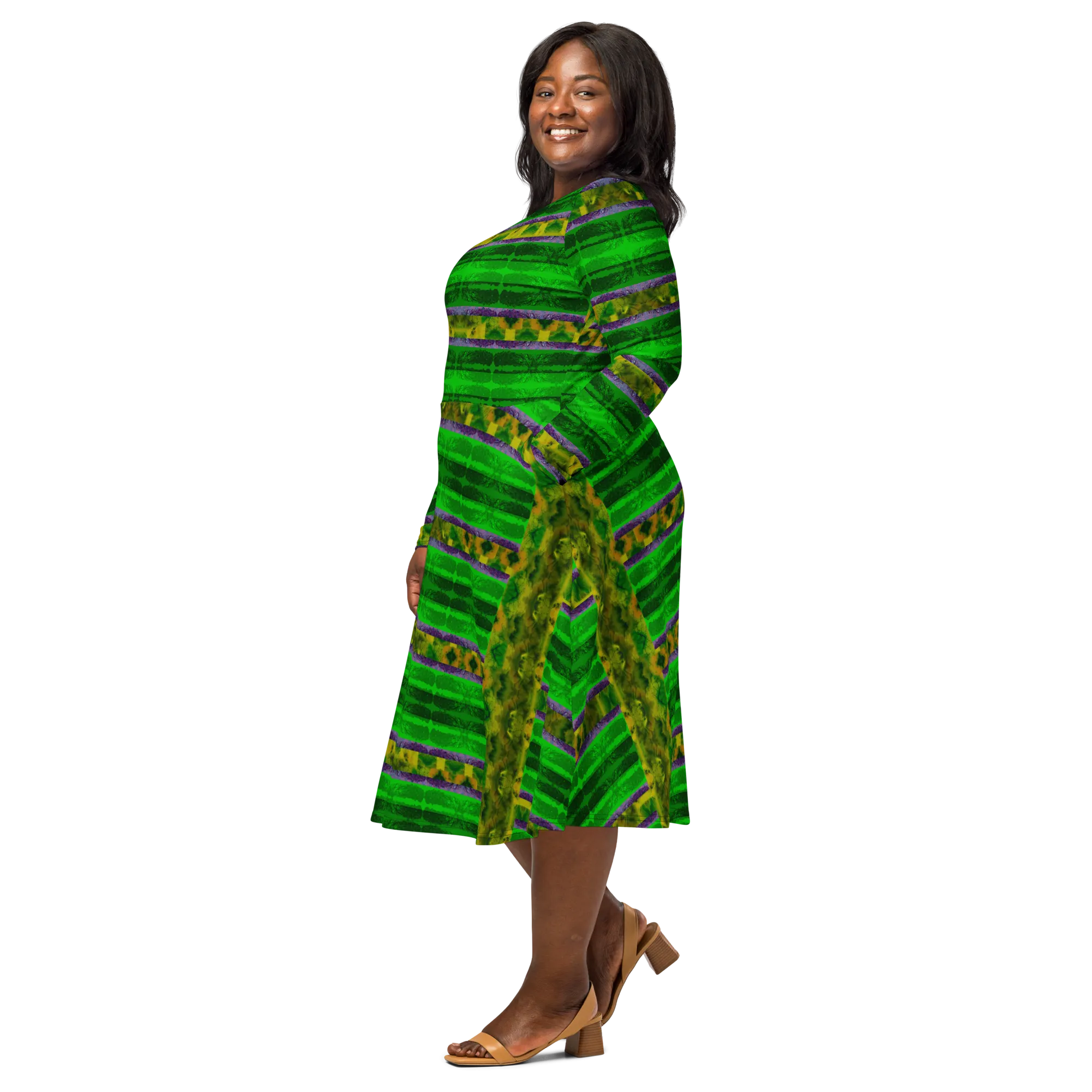 Long Sleeve Midi Dress (Her/Muliebris)(Rind#5 Rind Link) RJSTH@Fabric#5 RJSTHS2022 RJS