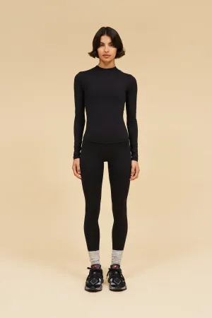 LONG SLEEVE MOCK NECK TOP