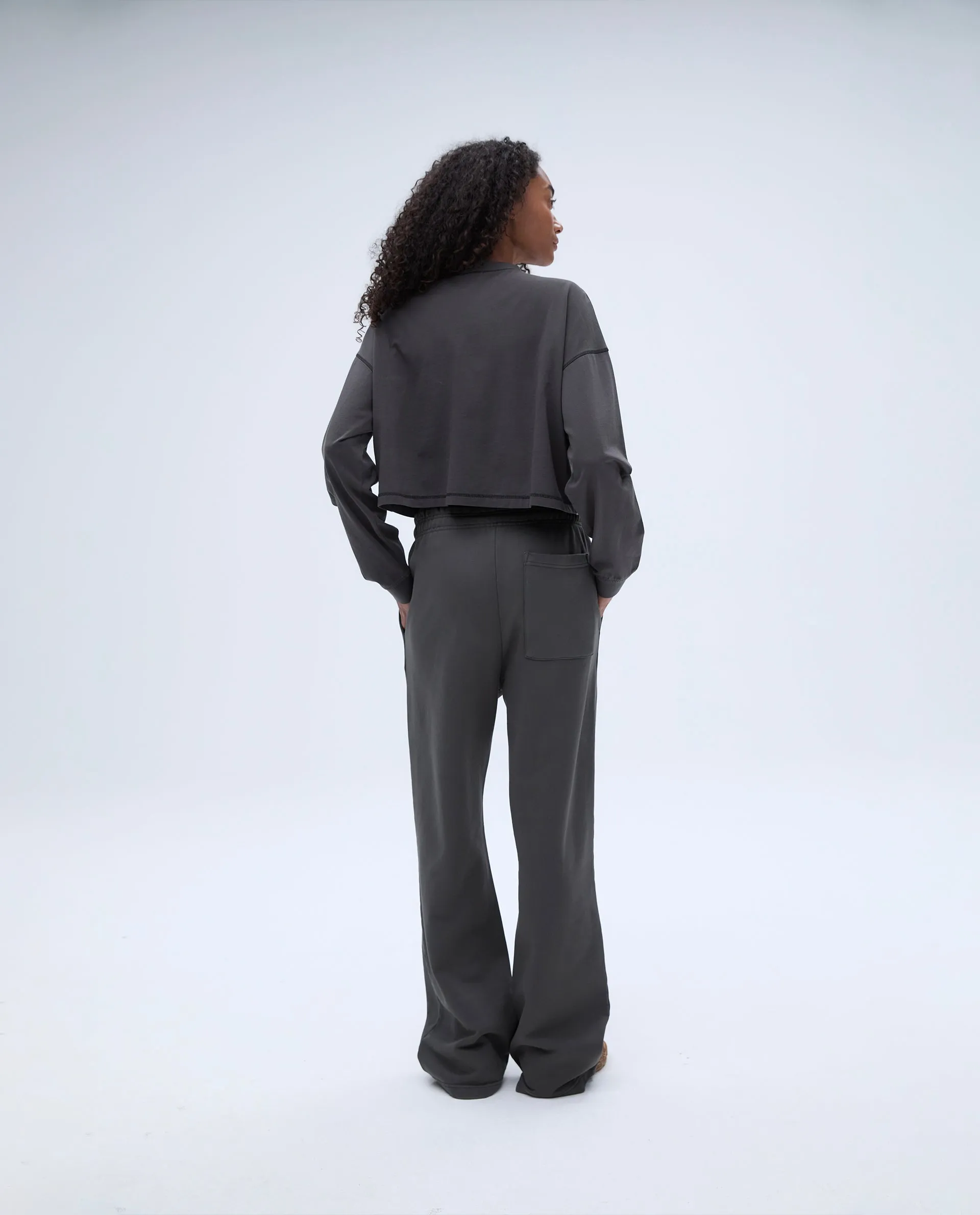 Long Sleeve Pocket T-shirt - Graphite Grey
