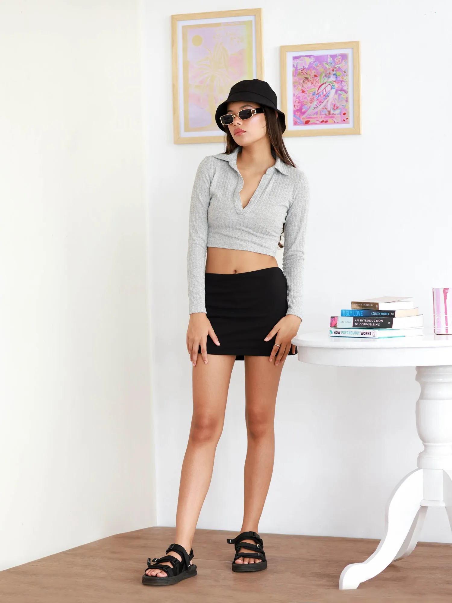 Long  Sleeve Rib T-shirt