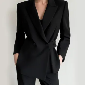 Long Sleeve Shawl Collar Office Lady Blazers
