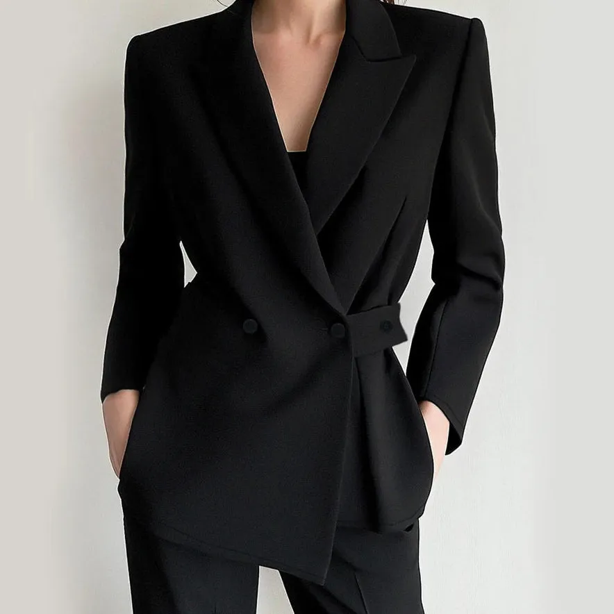 Long Sleeve Shawl Collar Office Lady Blazers