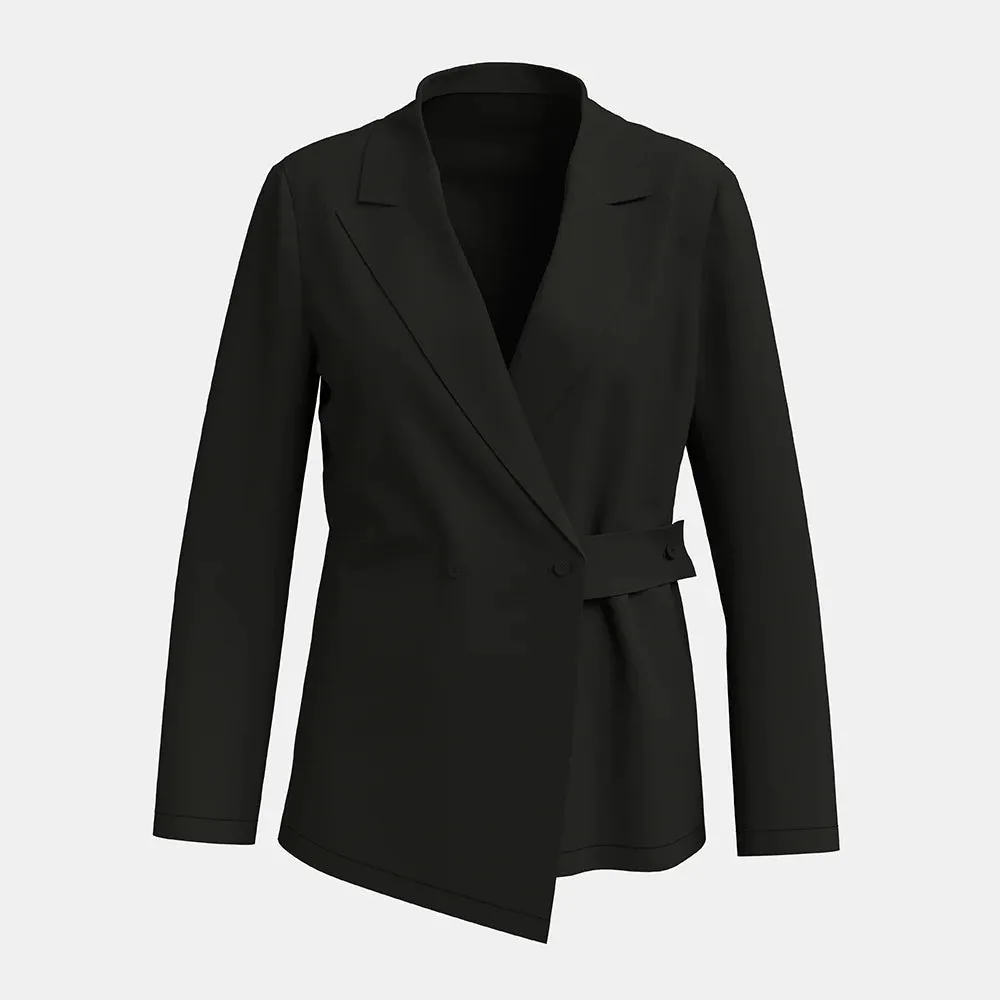 Long Sleeve Shawl Collar Office Lady Blazers