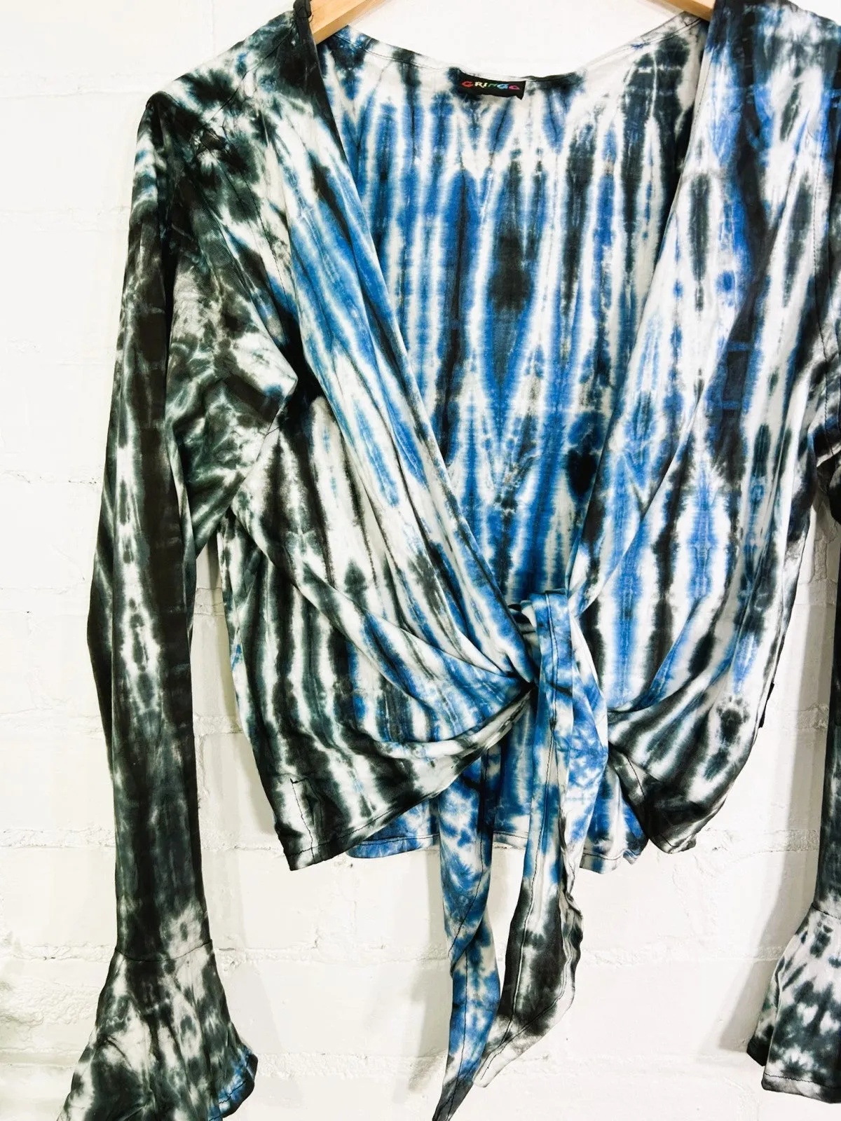 Long Sleeve Tie Top