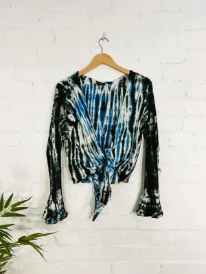 Long Sleeve Tie Top
