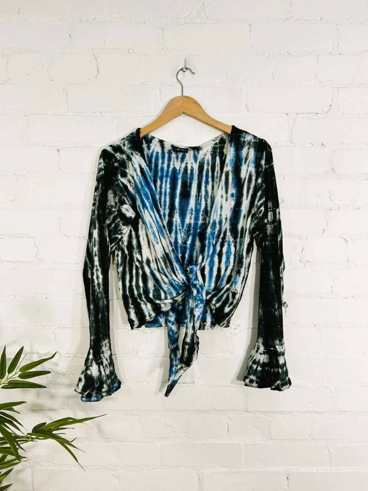Long Sleeve Tie Top