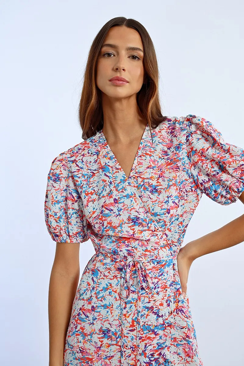 LONG WRAP DRESS