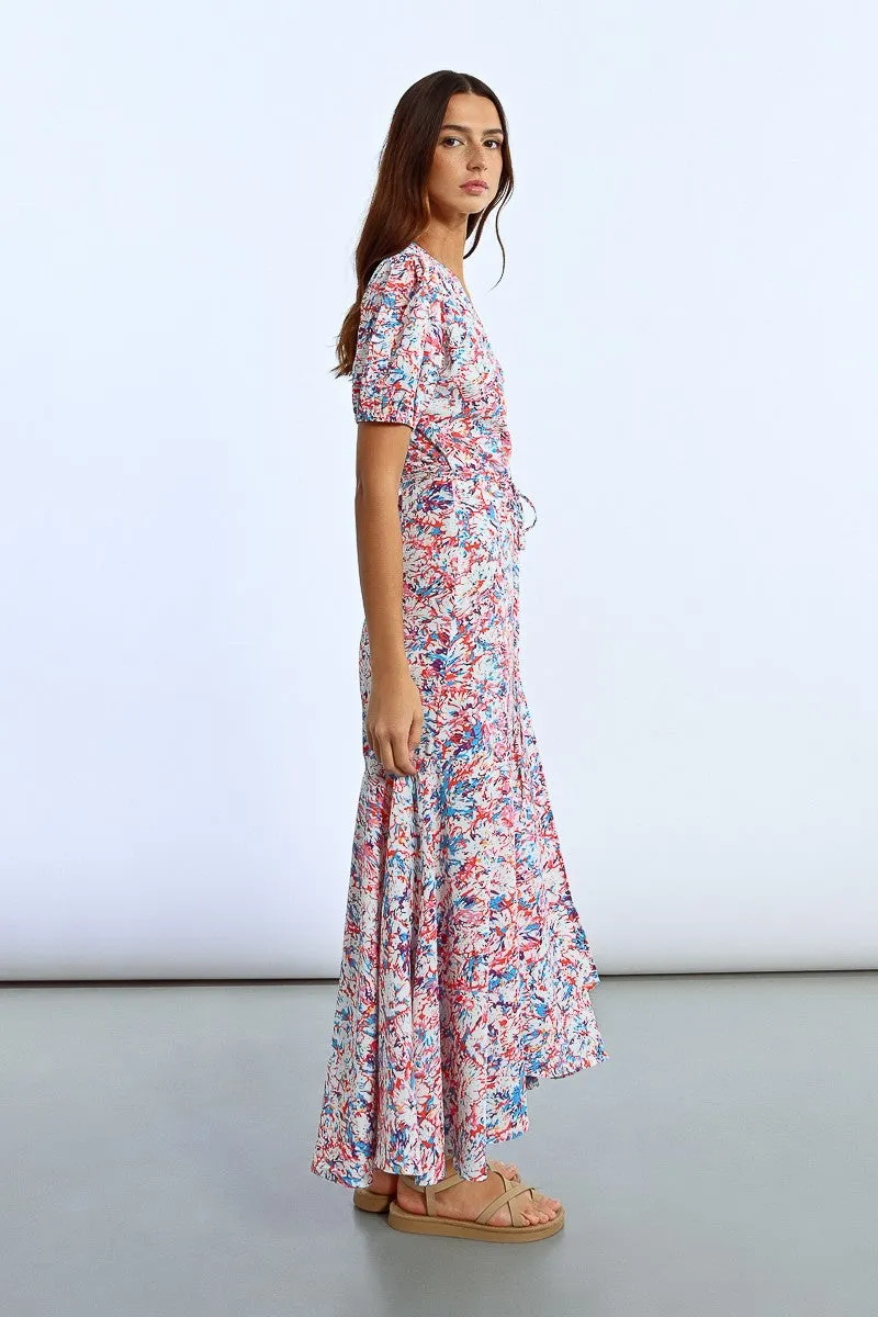 LONG WRAP DRESS