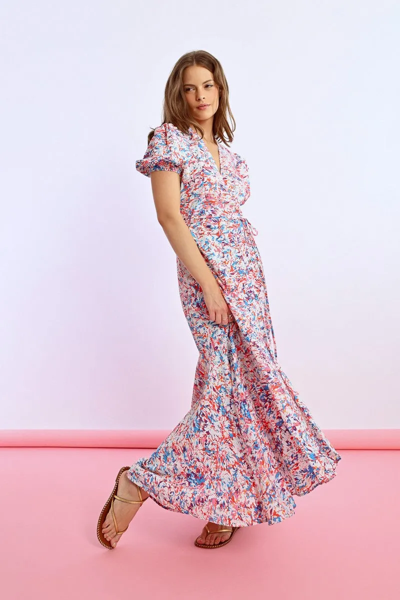 LONG WRAP DRESS
