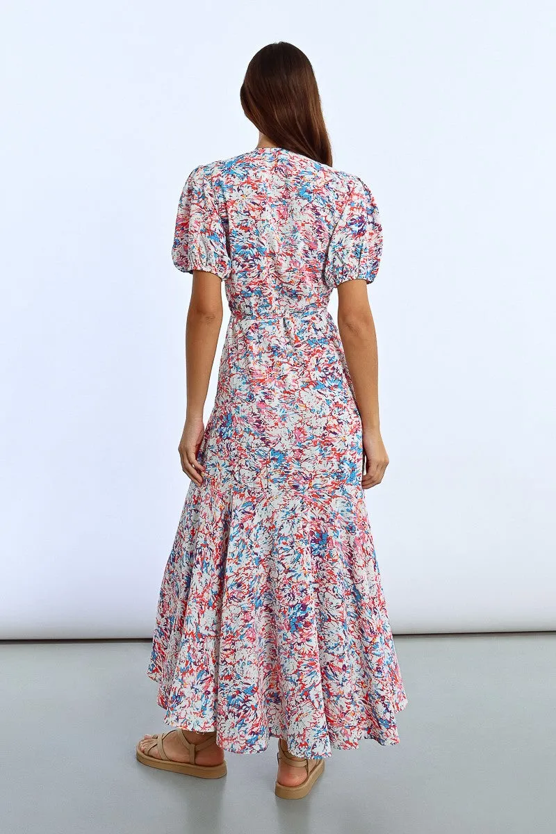 LONG WRAP DRESS