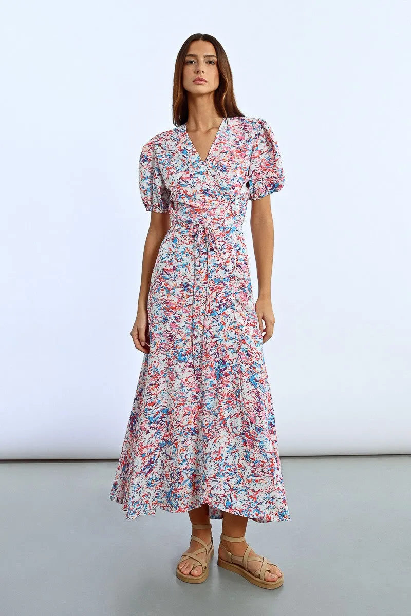 LONG WRAP DRESS