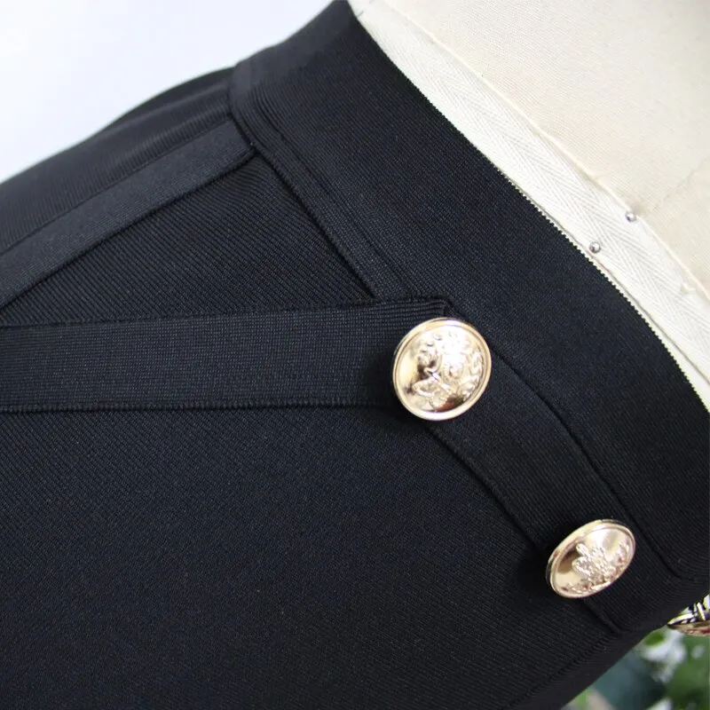 Luna High Waisted Flare Bandage Pants
