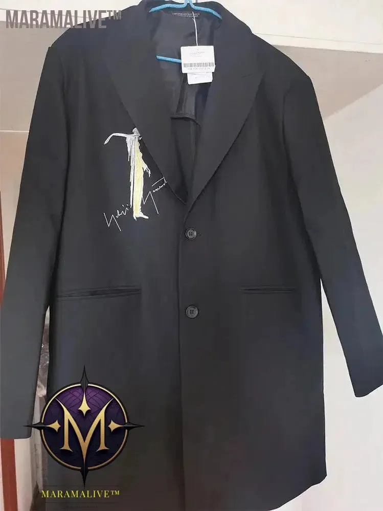 MAMELICCE Girls' side embroidery Jacket blazer oversize costume homme luxury women's blazer suits for men blazer hombre blazers