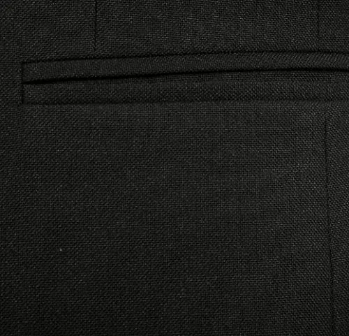 MANQ Men's Slim Fit Single Breasted Blazer (BL-101-38_Black_38)