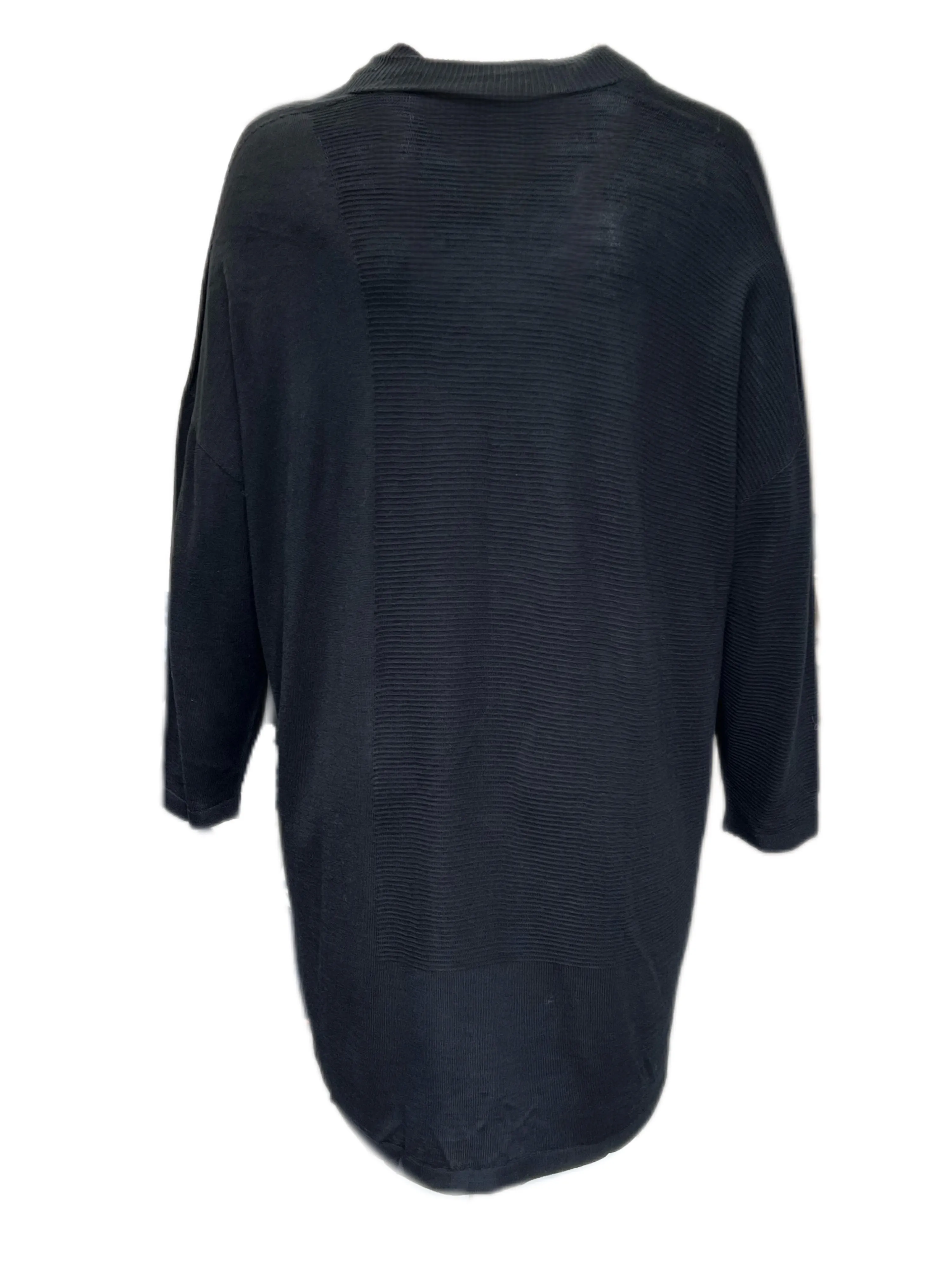 Marina Rinaldi Women's Black Medea Long Sleeves Knitted Cardigan Size XL NWT