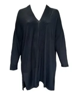 Marina Rinaldi Women's Black Medea Long Sleeves Knitted Cardigan Size XL NWT
