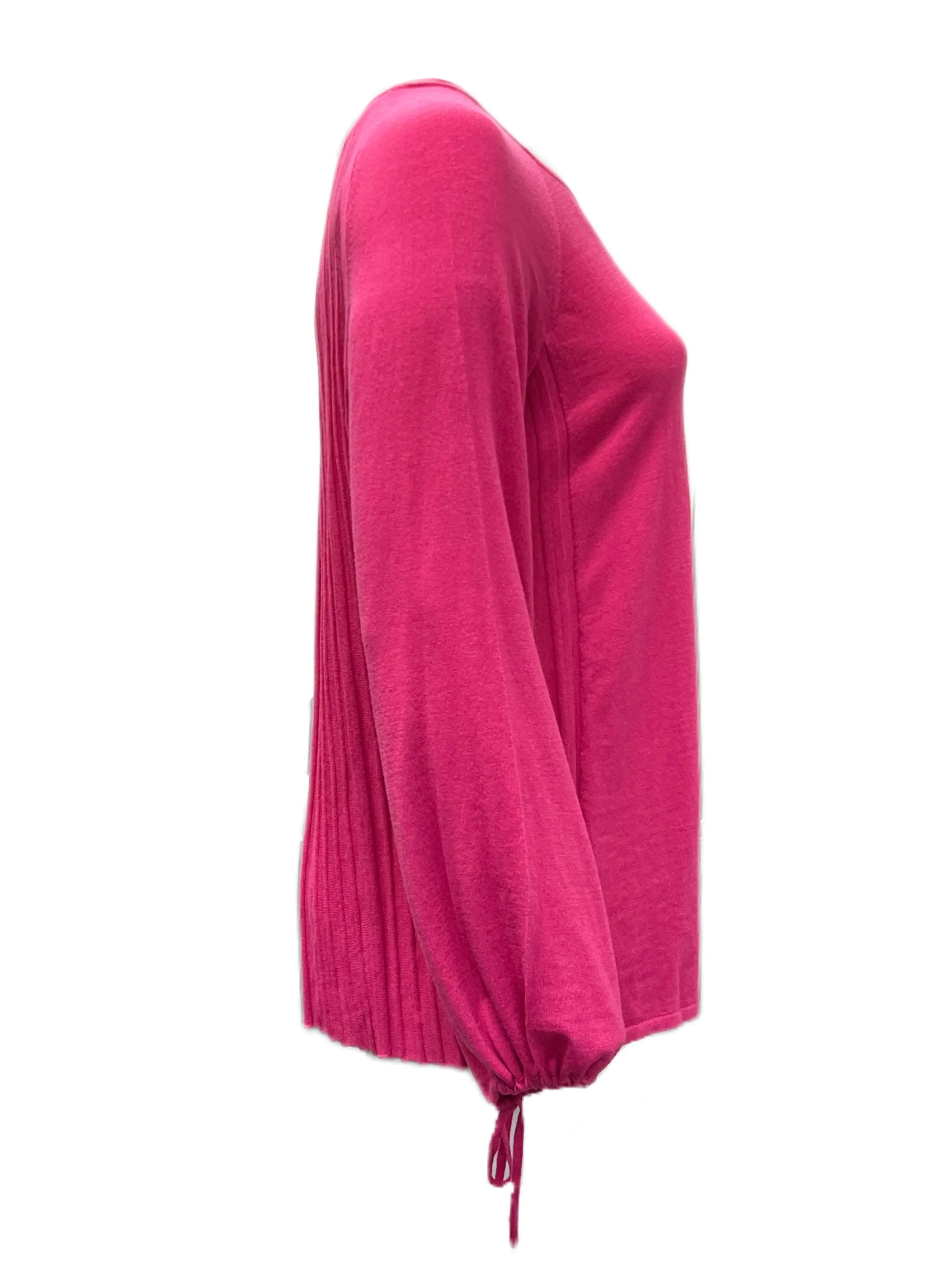 Marina Rinaldi Women's Pink Ametista Knitted Long Sleeves Sweater Size M NWT