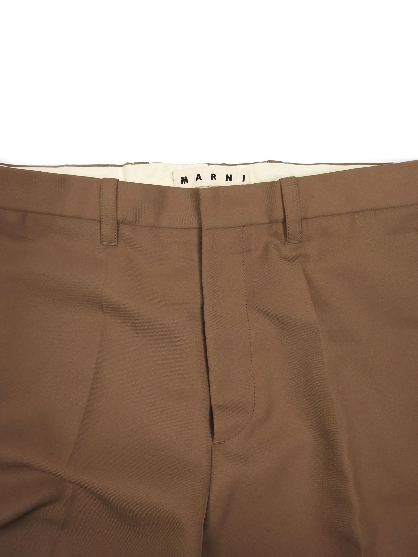 Marni Brown Straight Leg Pants Size 50